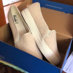 Keds Triple Deck Faux Shearling Slip On Sneakers